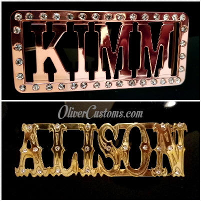 name belt buckle