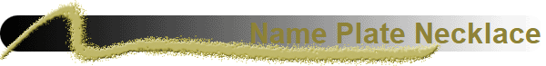 Name Plate Necklace