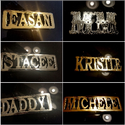 custom name belt buckle
