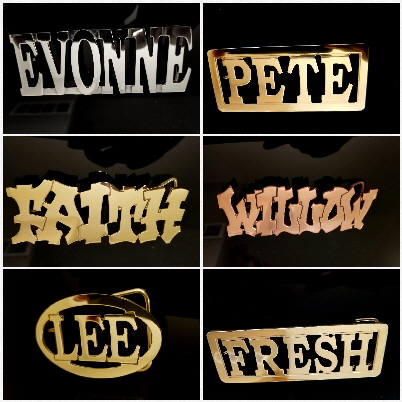 name belt buckle