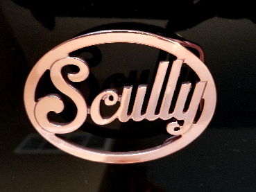 rose gold name belt buckle