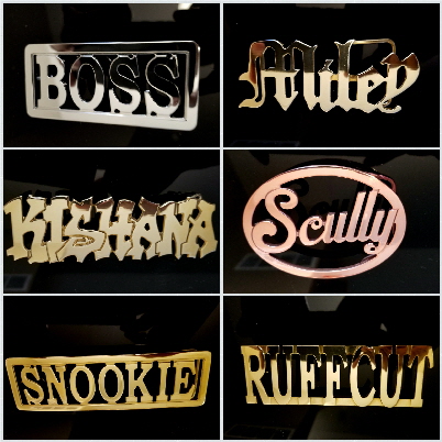 custom name belt buckle