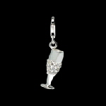 champagne clip charm