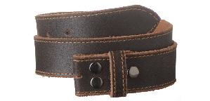 distressed brown leather staps