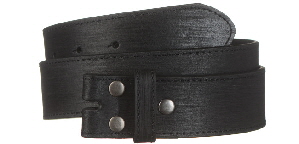 black split leather belt strap