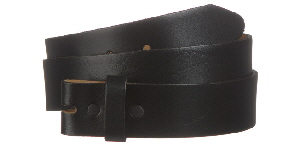 black leather top grain belt strap