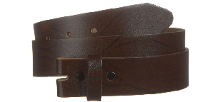 brown leather top grain belt strap